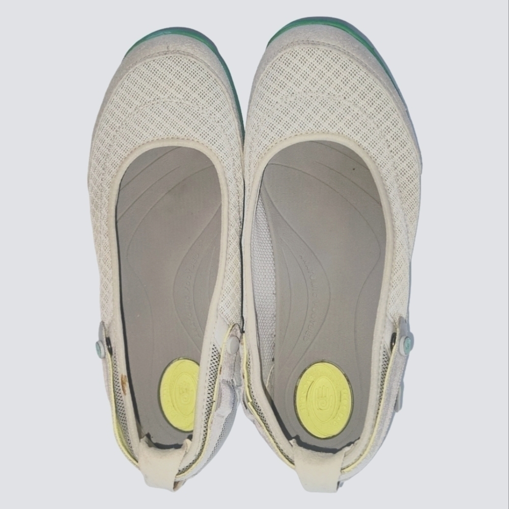 Teva Women's Niyama Mary Jane Gray/Cream Outdoors Snap Strap Flats Sz 6